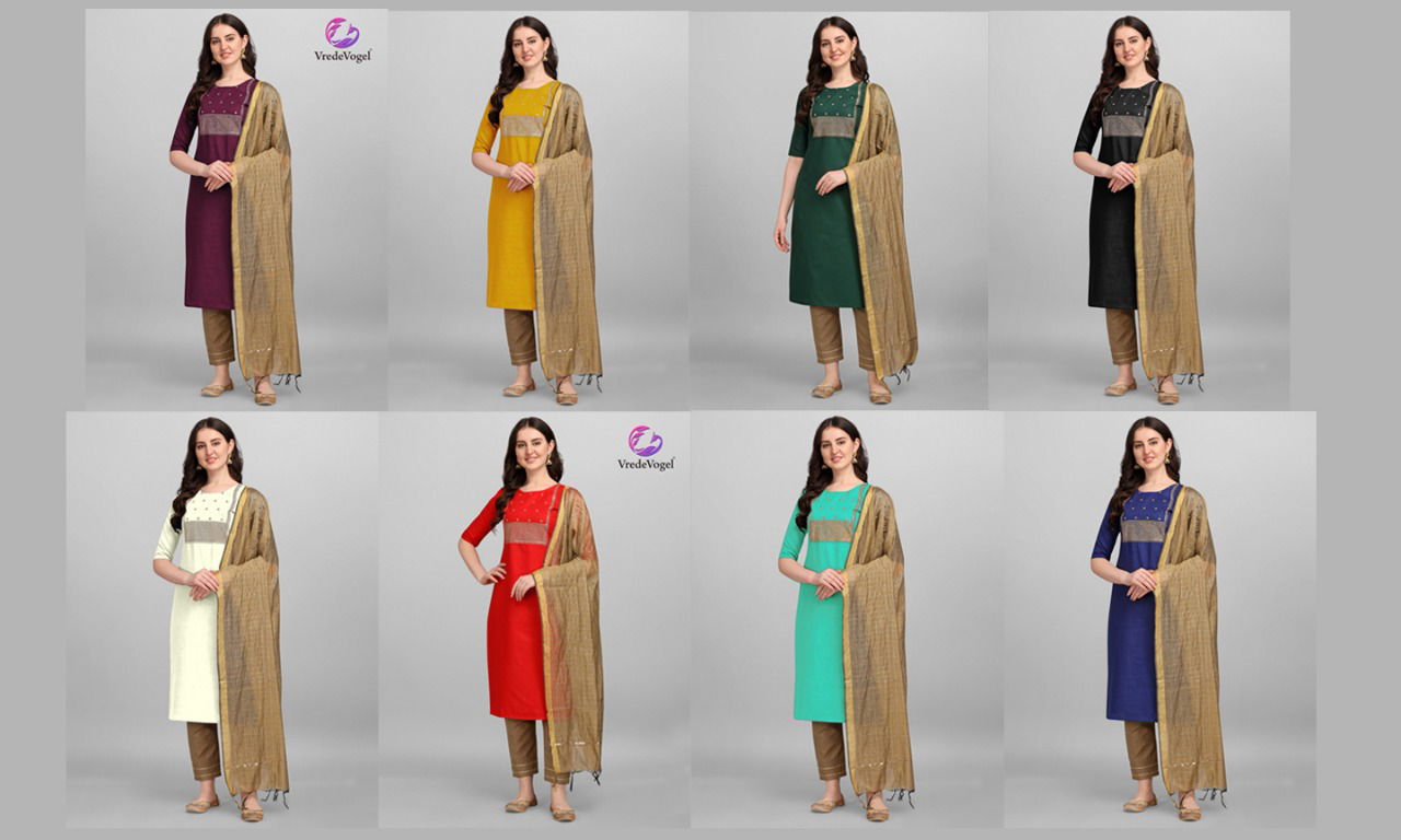 Vrede Vogel Big Fancy Ethnic Wear Cotton Designer Ready Made Dress Collection